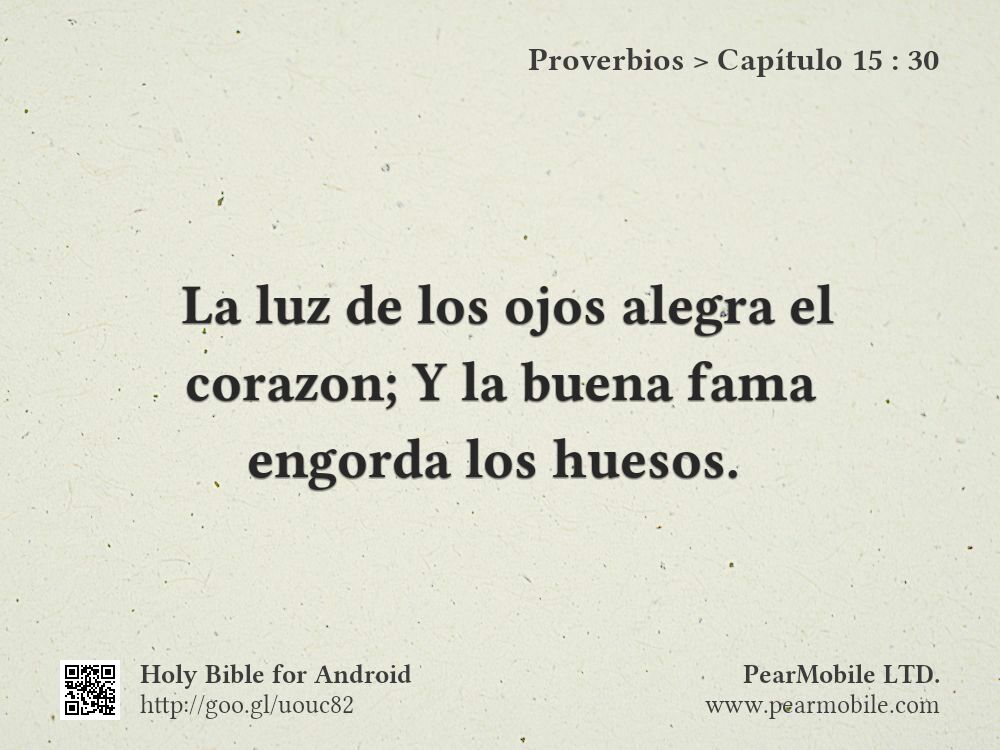 Proverbios, Capítulo 15:30